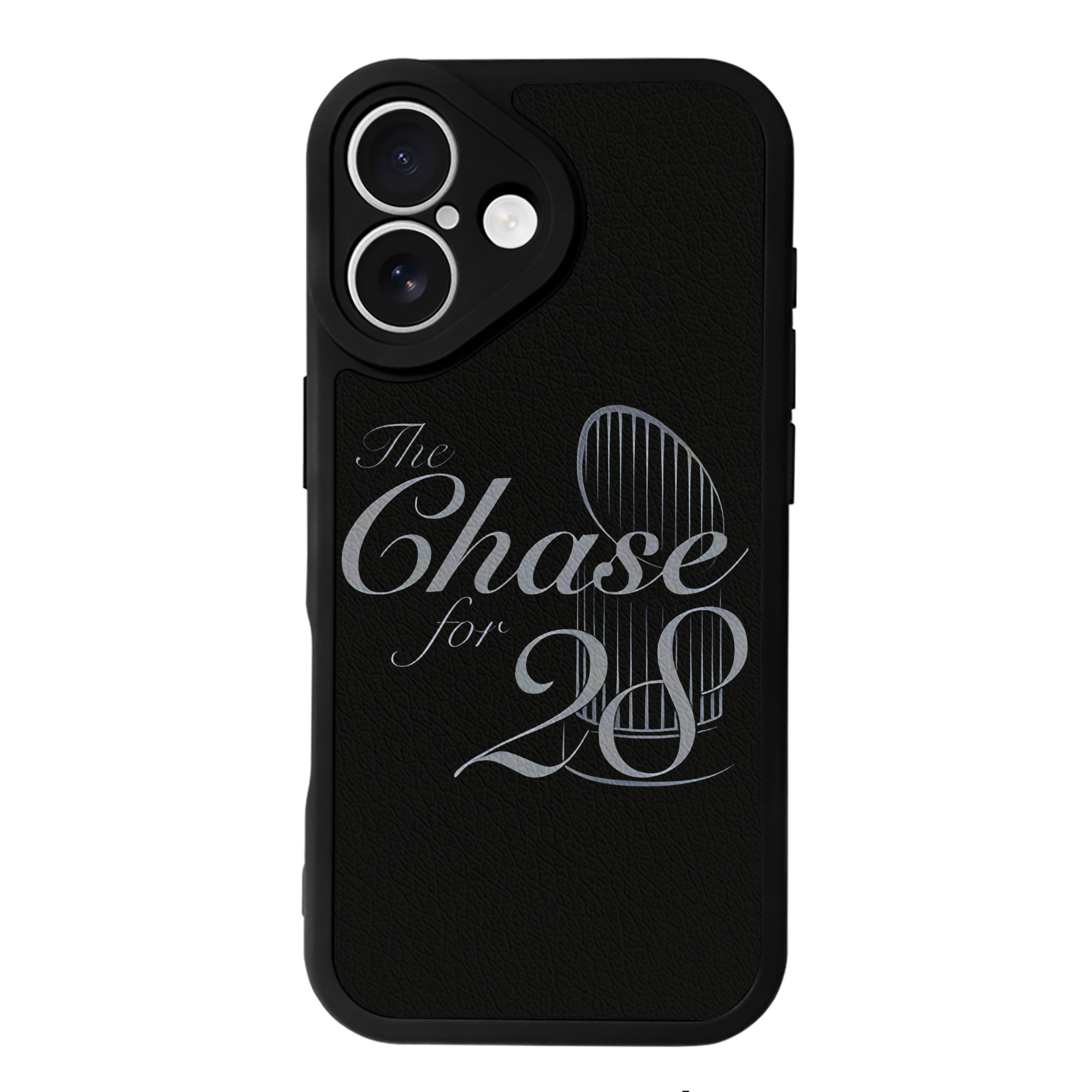 New York Yankees The Chase for 28 IPhone 16 Silicone Leather Case – UV Print, Lambskin Texture – Perfect Fit, Wireless Charging Compatible, Scratch Resistant, Precise Cutouts – Stylish Protection For IPhone 16